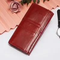 Women's Clutch Bag Genuine Leather Wallets Fashion Female Cell Phone Purse RFID Blocking Credit Card Holder with Zipper Pocket - Image 6