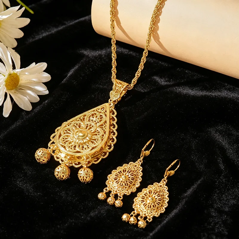 ชุดเครื่องประดับแบบกลวงเคลือบเ - Layered Necklace Set บทวิจารณ์และราคา