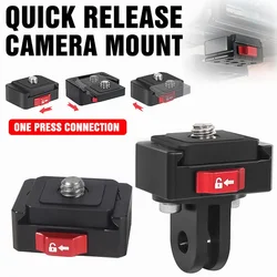 DSLR Mini V-Lock Mount Quick Release Plate Clamp for Gopro 11 Camera Tripod Adapter Mount Board Quick Switch Kit Accessories