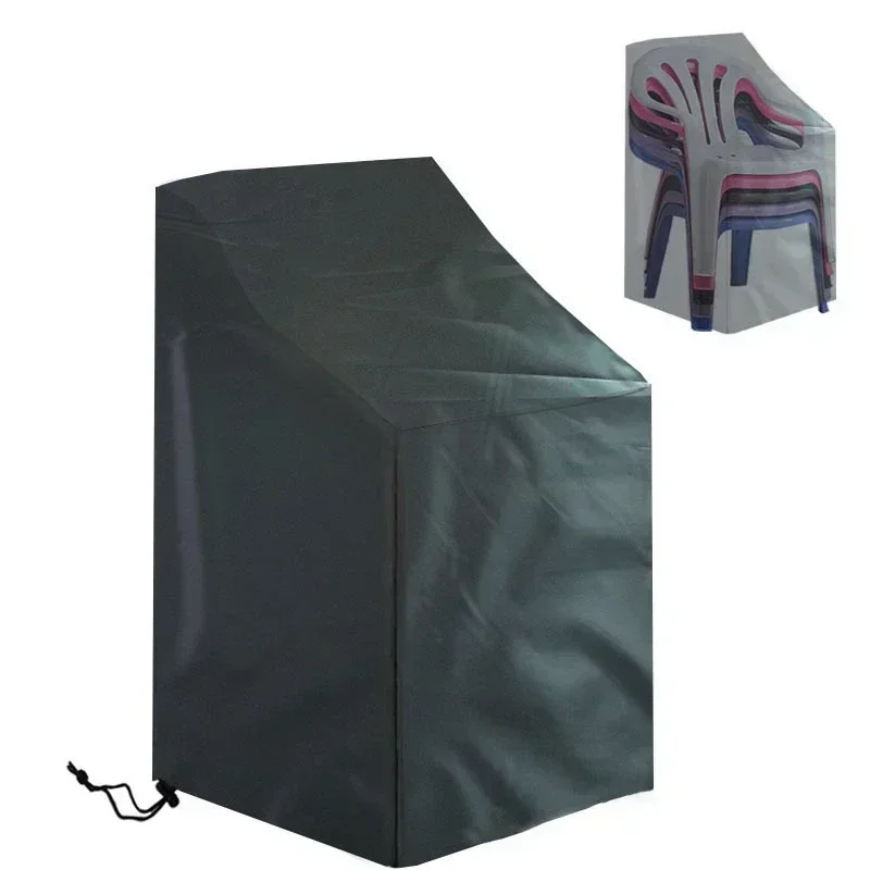 Waterproof Oxford Chair Cover, Stacked Chair Dust Cover, Outdoor Garden Furniture Protector, Outdoor Chair Cover, 210D