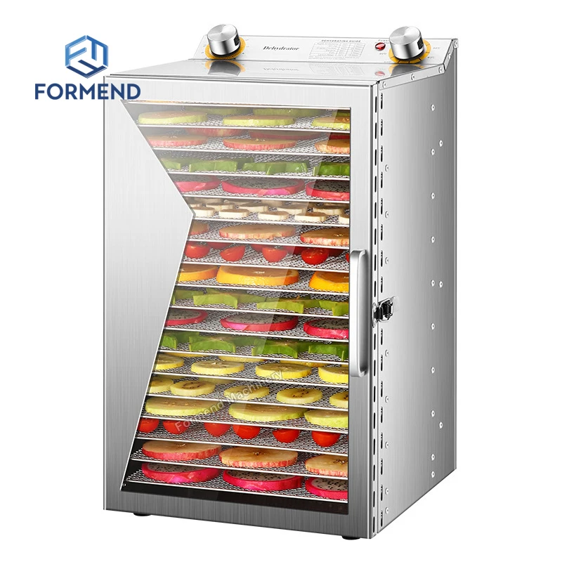 Stainless Steel Food Dehydrator Hot Sale Commercial Dryer Fruit Machine 18 Layers For Home Use