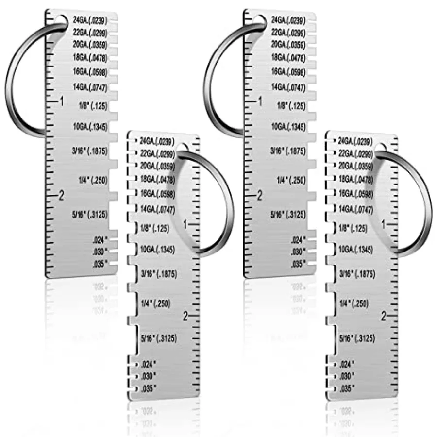 

Double Sided Wire Metal Sheet Thickness Gauge Wire Measurement Tool Portable Metal Gauge Thickness Tool Double Sided Plated Siz