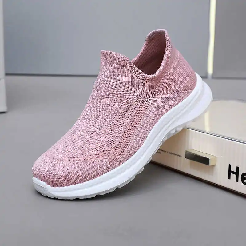 Short Barrel Long Big Size Women Loafers Woven Women Sneakers Sneakers Sports Shoes For Women Brand Top Comfort From China