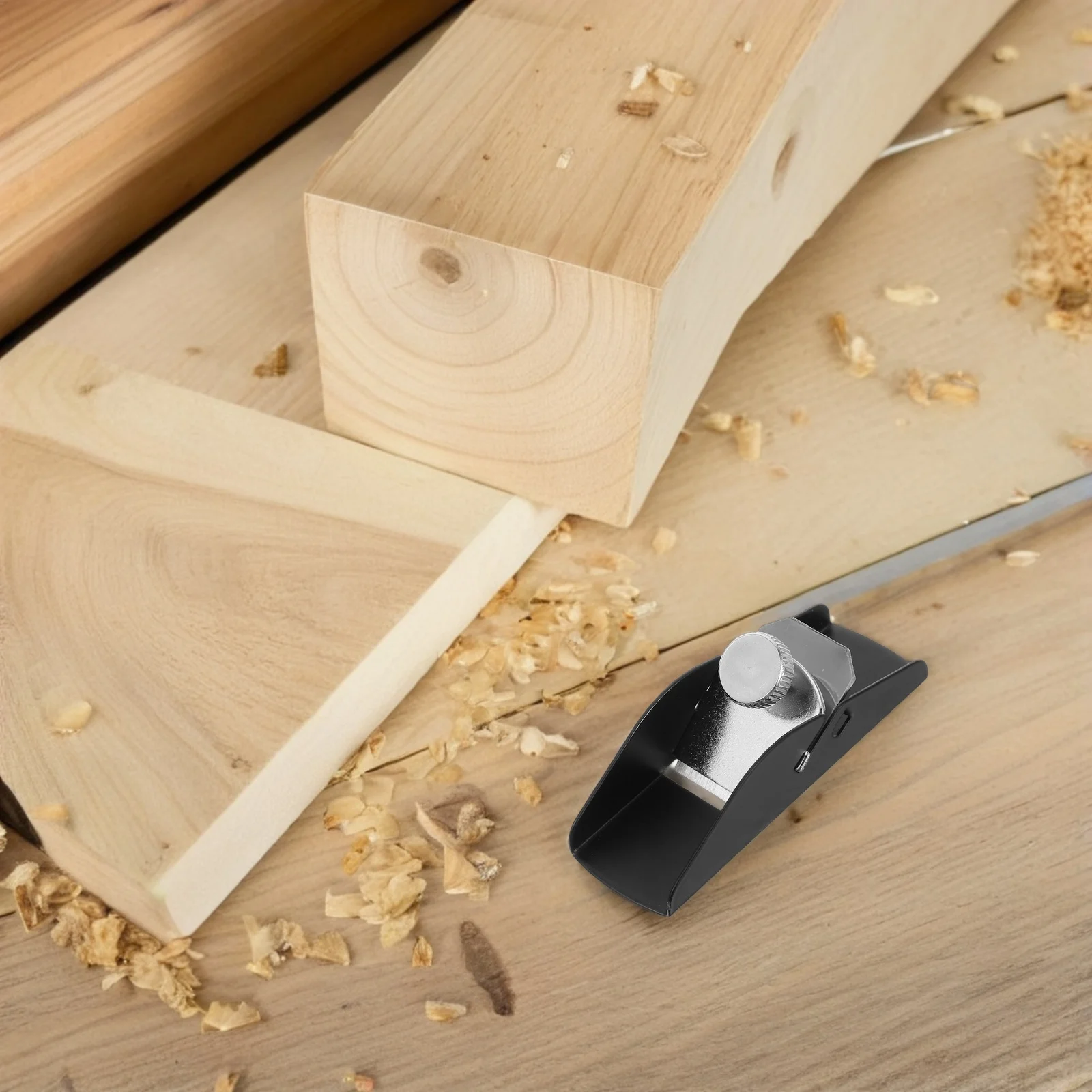 Raboteuse à main pour outil de charpentier en bois, travail du bois, manuel noir réglable