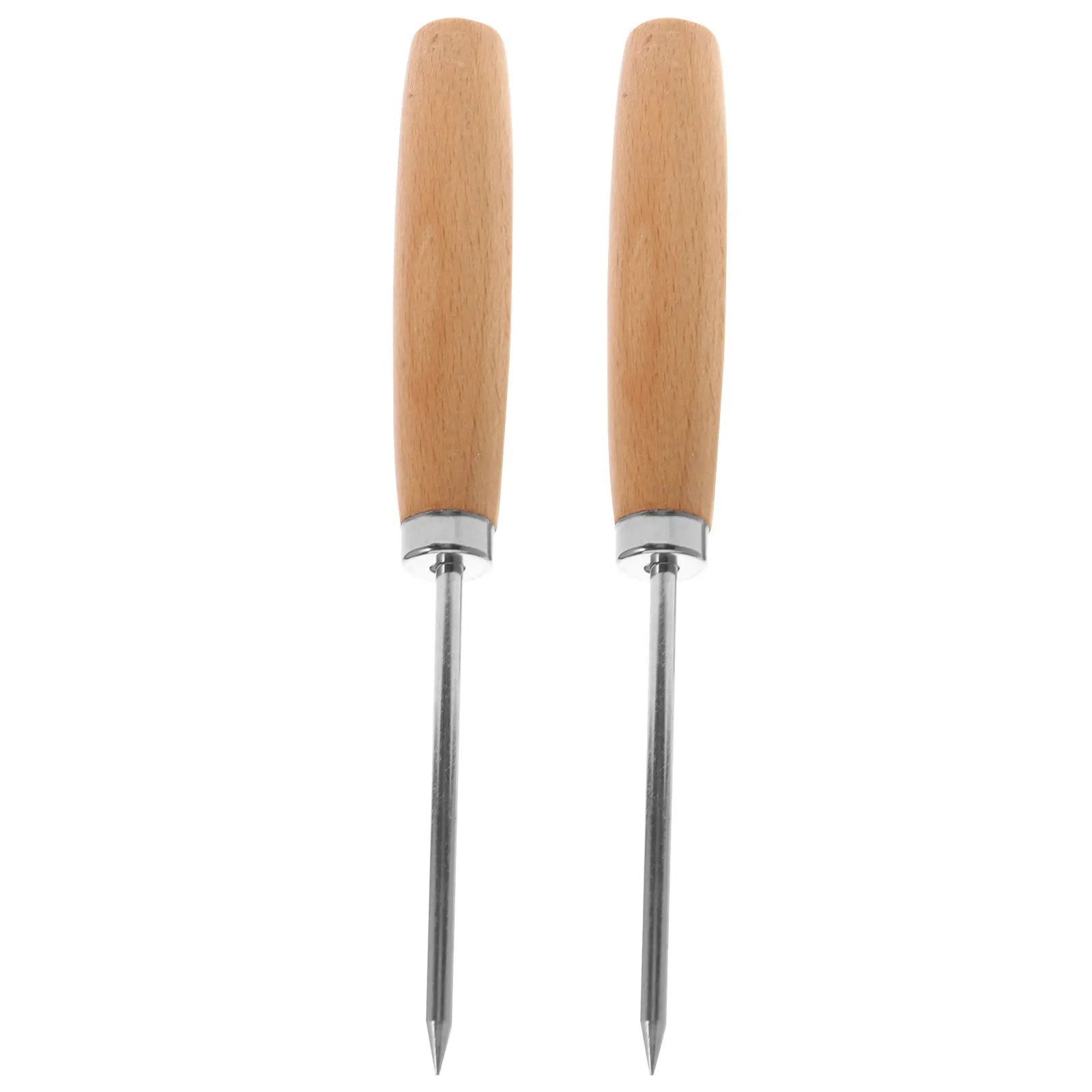 

2Pcs Ice Picks Wooden Handle Stainless Steel Ice Shapers Carving Forks for Restaurant Kitchen Restaurant Kitchen Tools