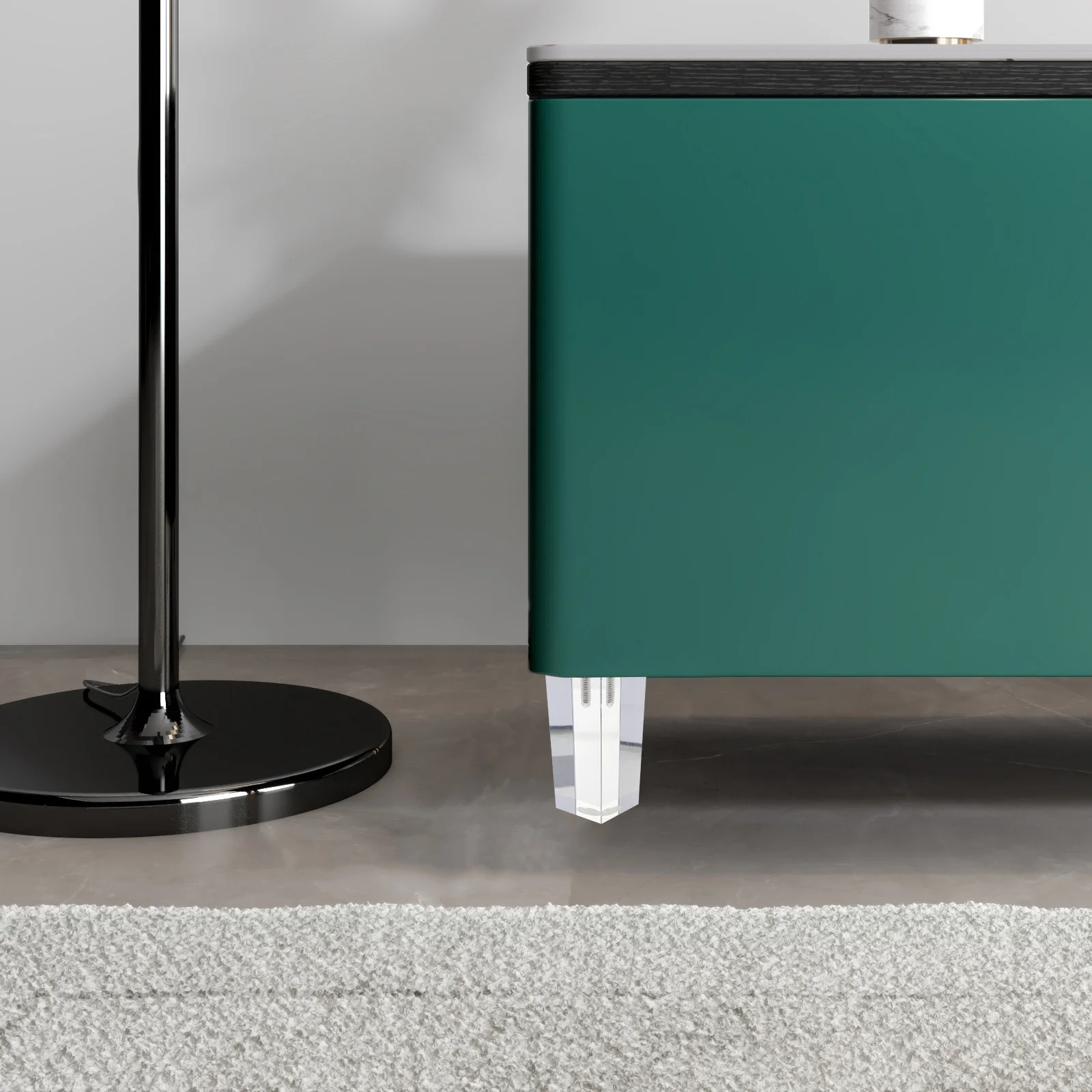 

Acrylic Furniture Legs Transparent Modern Tapered Table Sofa Cabinet Feet Replacement Diy Chair Leg Upgrade Furniture Parts