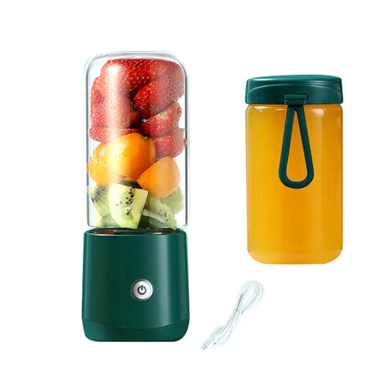 Liquidificador Portátil USB Elétrico, Juicer De Frutas Para Legumes, 380ml, Máquina