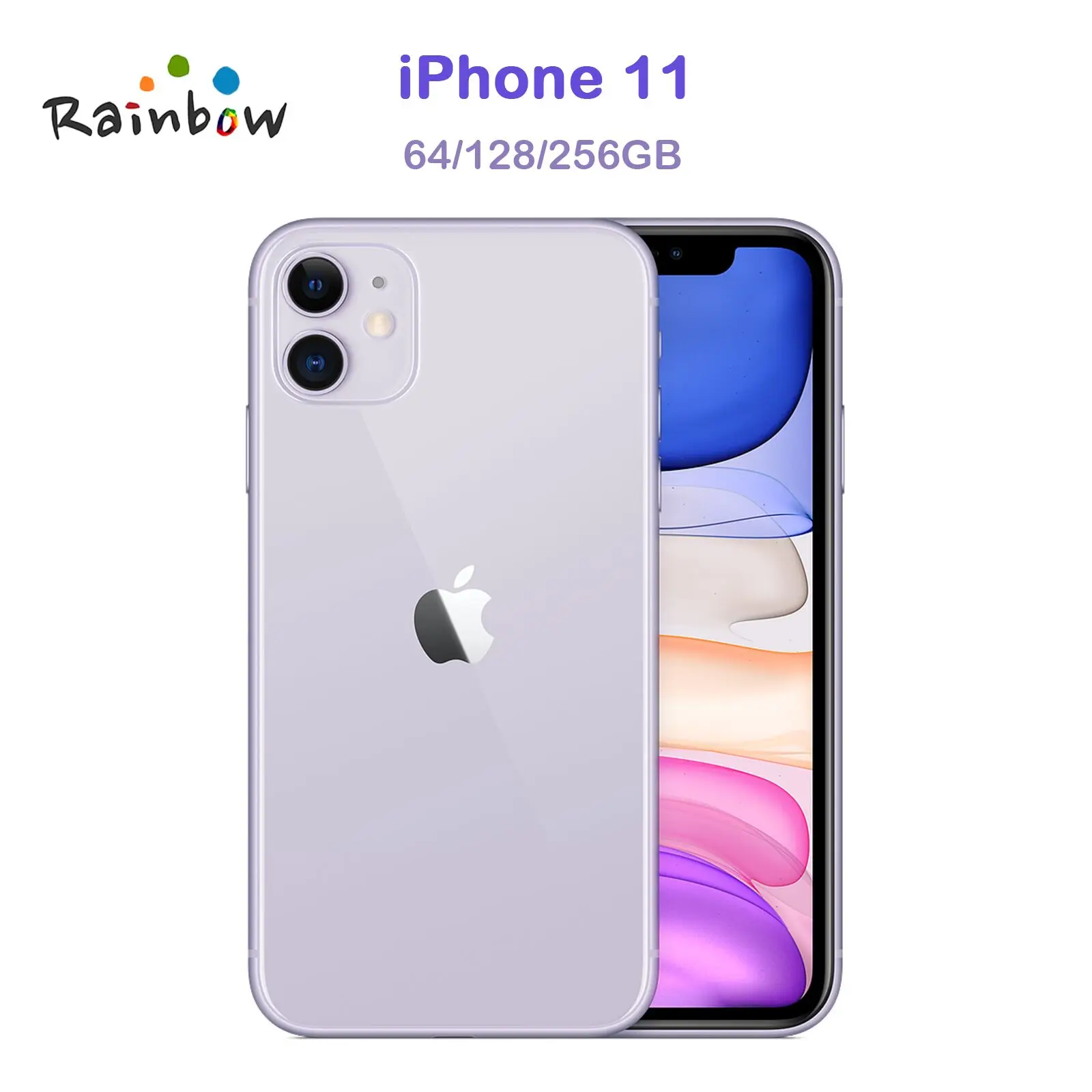 Originele Ontgrendeld Apple iPhone 11 4G LTE 6.1 "64/128/256GB A13 IOS Echte iPhone 11 Retina IPS LCD Mobiele Telefoon