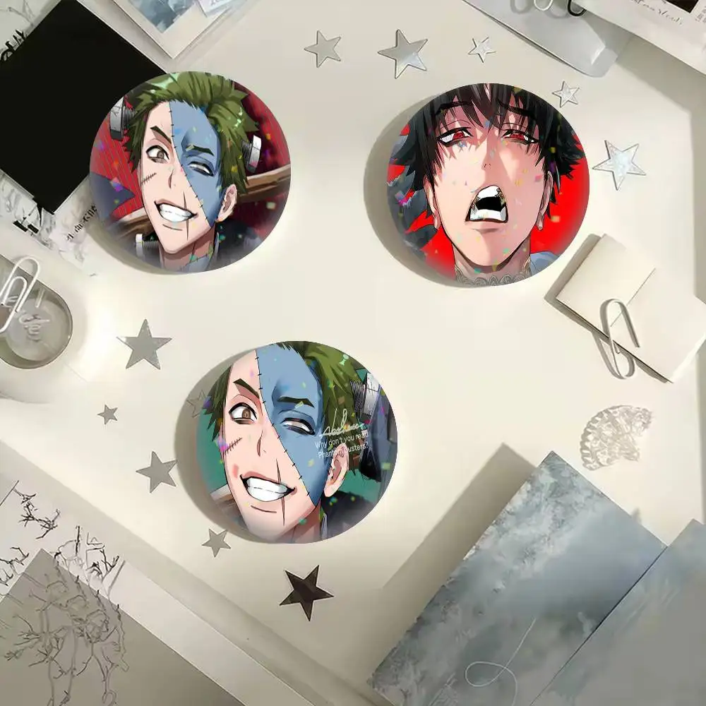 Cool Phantom B-Busters   25 32 44 58 75mm Badges Personalized Round Brooches Pins Accessory Gift
