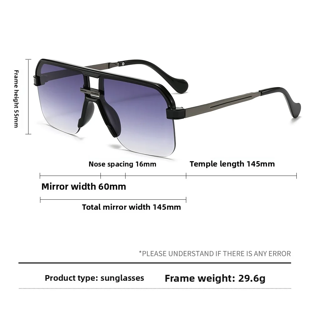 2024 레트로 패션 사각 선글라스 (남성용), 비치 액세서리, 여성용 자외선 차단 및 차양 미러 선글라스, UV 차단 선글라스