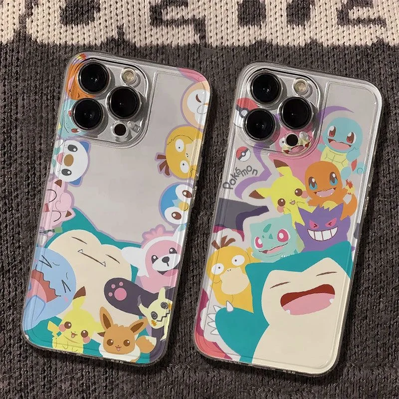 Anime Pokémons Pikachus Phone Case For Samsung A57 A07 A36 A26 A56 A16 A55 A35 A25 A15 A54 A34 A24 A14 A13 A53 Clear Back Cover