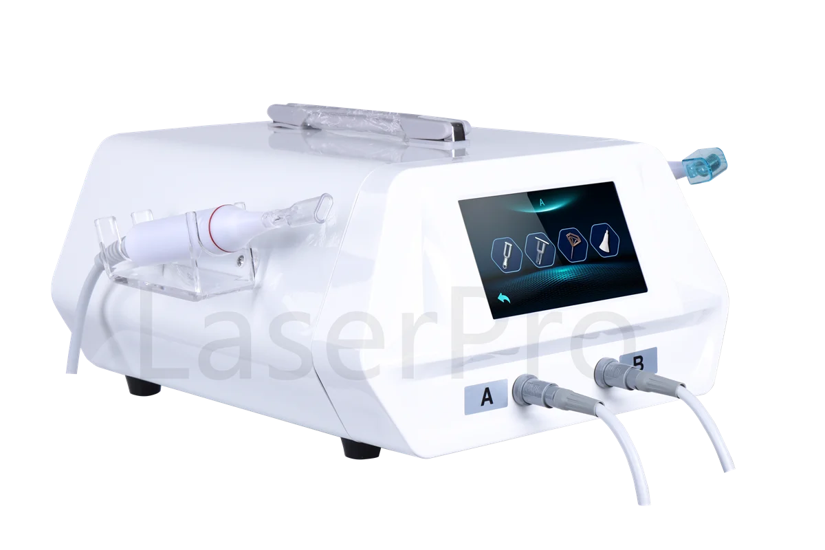 Neue Technologie Tragbares 2-in-1-Hochfrequenz-Schönheitsgerät für Kaltplasma Cold Jet Ozon Jet Hautpflege-Schönheitsgerät mit 8 Sonden