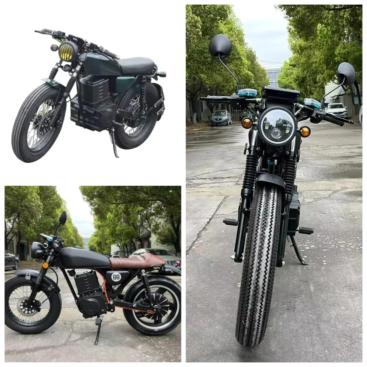 

STROVAN The Latest New Energy Lithium Battery High Speed 2025 Newest Urban Off-Road Retro Design Adult CG Electric Motorcycle