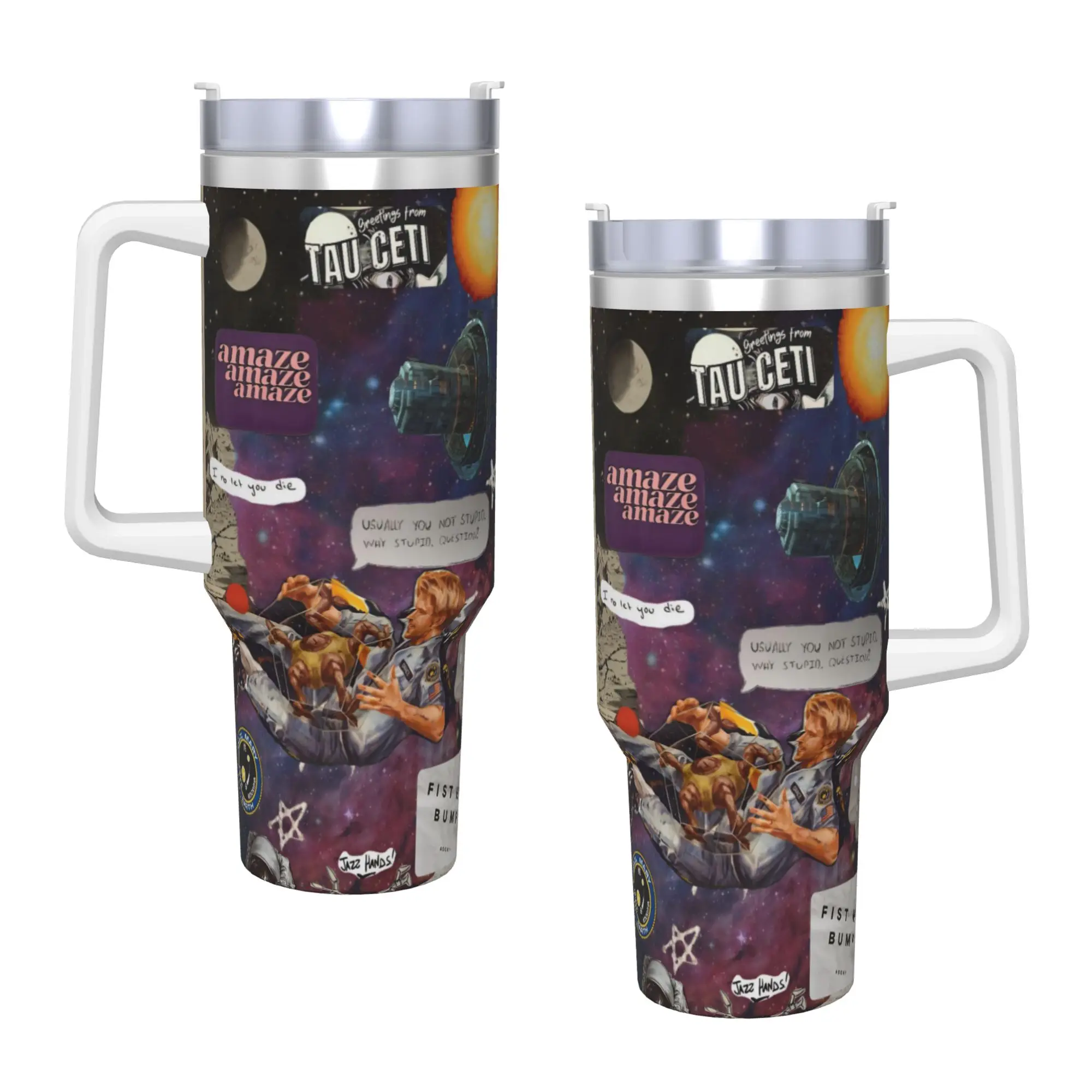 Project Hail Mary Movie 2026 Insulated Tumbler with Lid  Stainless Steel Coffee Mugs Outdoor Portable Car Bottle Cups 40oz