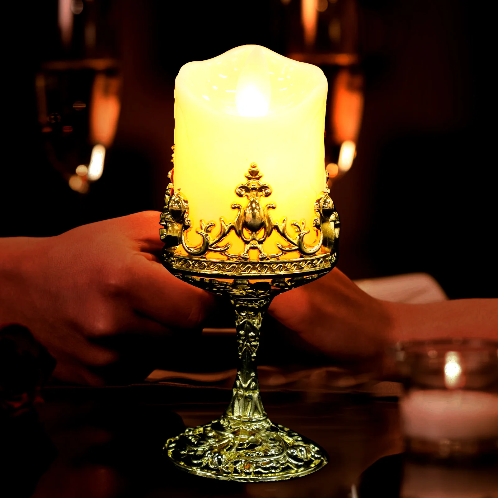 

2Pcs LED Electronic C les Flameless Flickering Plastic Home Decoration Artificial C Light Wedding Party Gifts LED Lighting