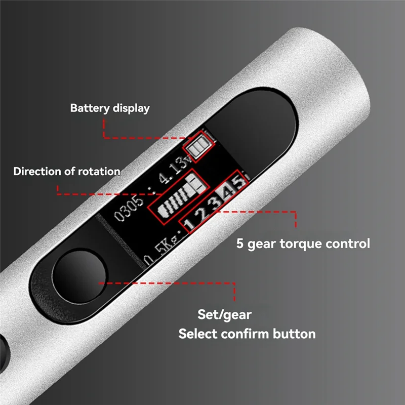 

AA01-Electric Screwdriver Set Multi-Function Torque Adjustment Function 32-In-1 Home Appliance Repair Tool Black