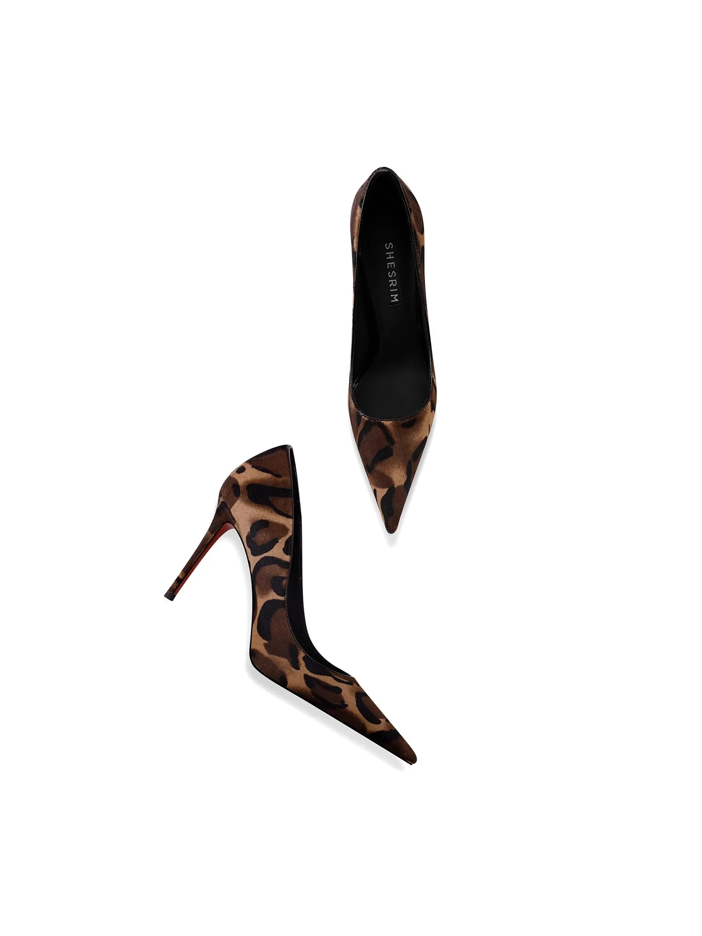 خنجر خريف جديد مدبب الفم الضحل ليوبارد طباعة الجلود الفراء موضة أحذية واحدة مأدبة فستان أحذية نسائية متعددة الاستخدامات #3