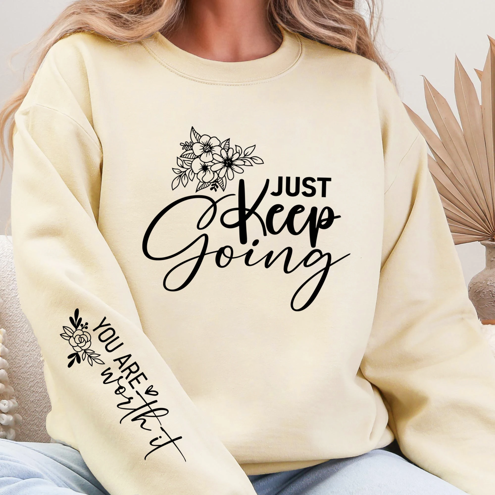 Sweat-shirt à motif de texte pour femme, Streetwear en polaire Y2K, col rond, vêtements simples de rue, unisexe, automne