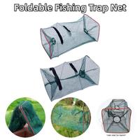 Foldable Fishing Trap Net Shrimp Fish Crab Bait Net Crab Prawn Shrimp Crayfish Catcher Fishing Trap Mesh Fishing Tools