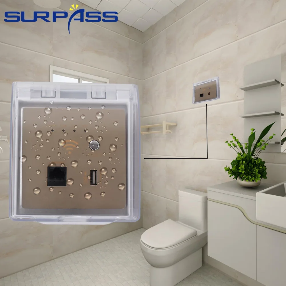 86 tipo impermeável caixa de junção parede amplificador cobertura completa banheiro rack auto-adesivo varanda chama retardador conexão caixa