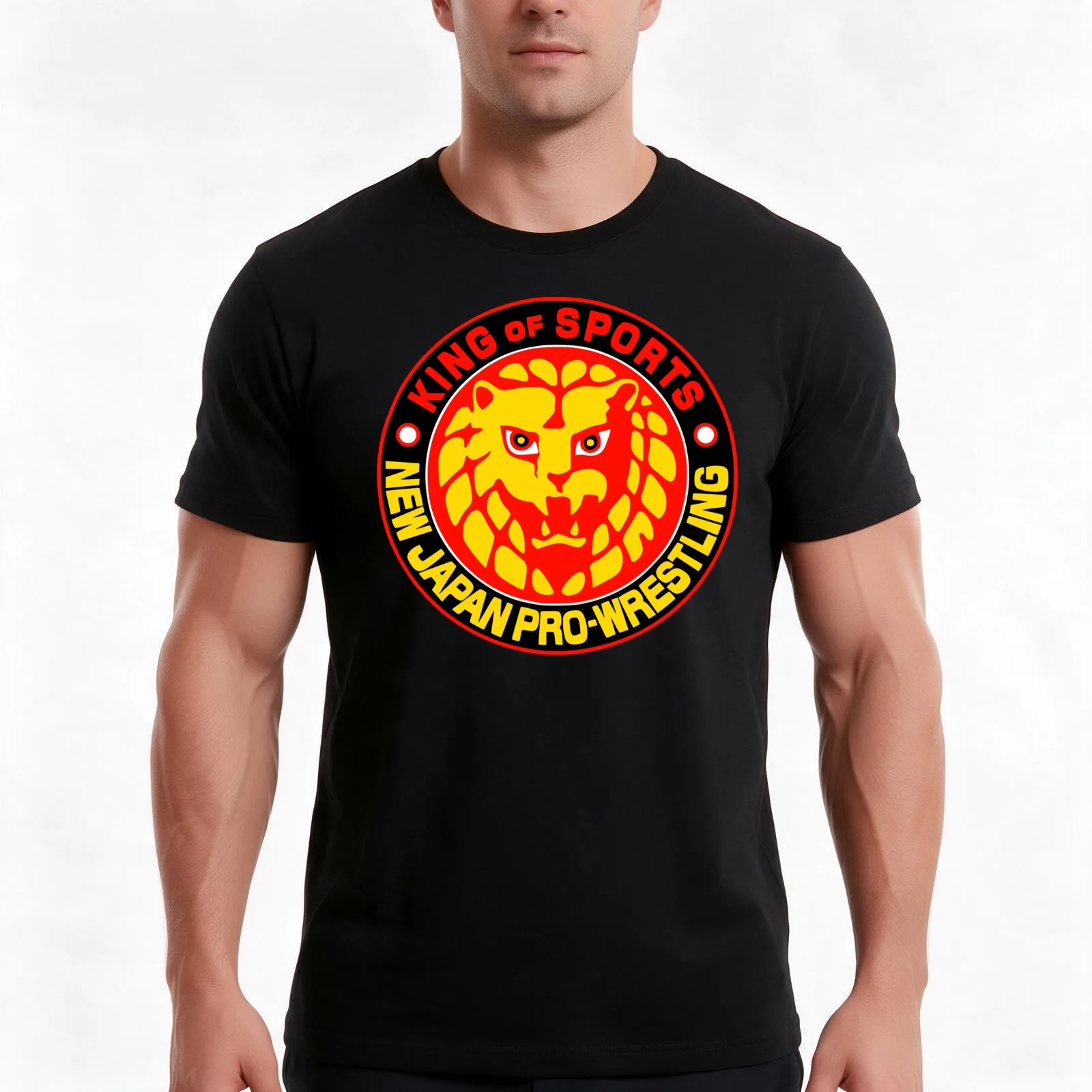 NJPW - New Japan Pro Wrestling T-Shirt, Summer Casual Cotton Tee, Oversized Streetwear Tops, Vintage Graphic Print, 100% Cotton