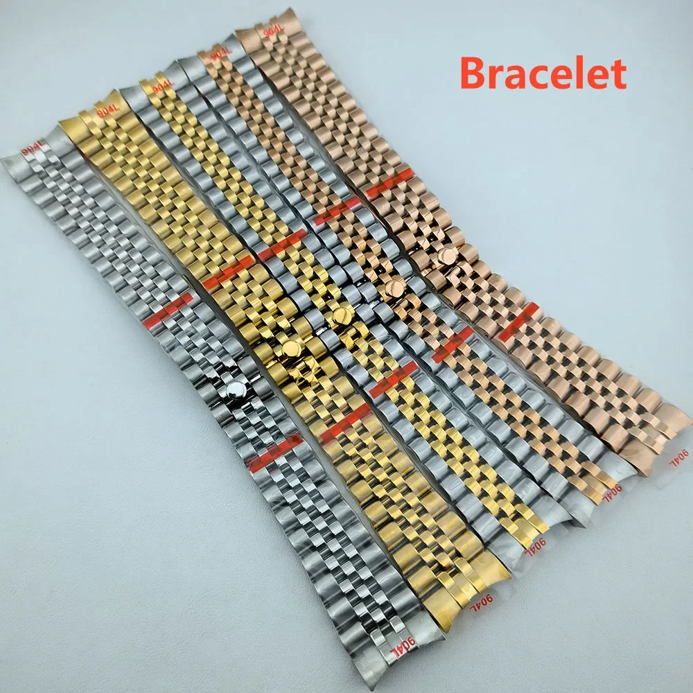 

Stainless Steel Watchbands Bracelet 20mm for SUB GMT Presidential Bracelet Women Men Silver Solid Metal Watch Strap Accessorie