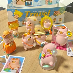 Lulu The Piggy Travel Series Blind Box Cute Piggy Anime Figure Model Mystery Box Room Ornament Collection Doll Toy Surprise Gift