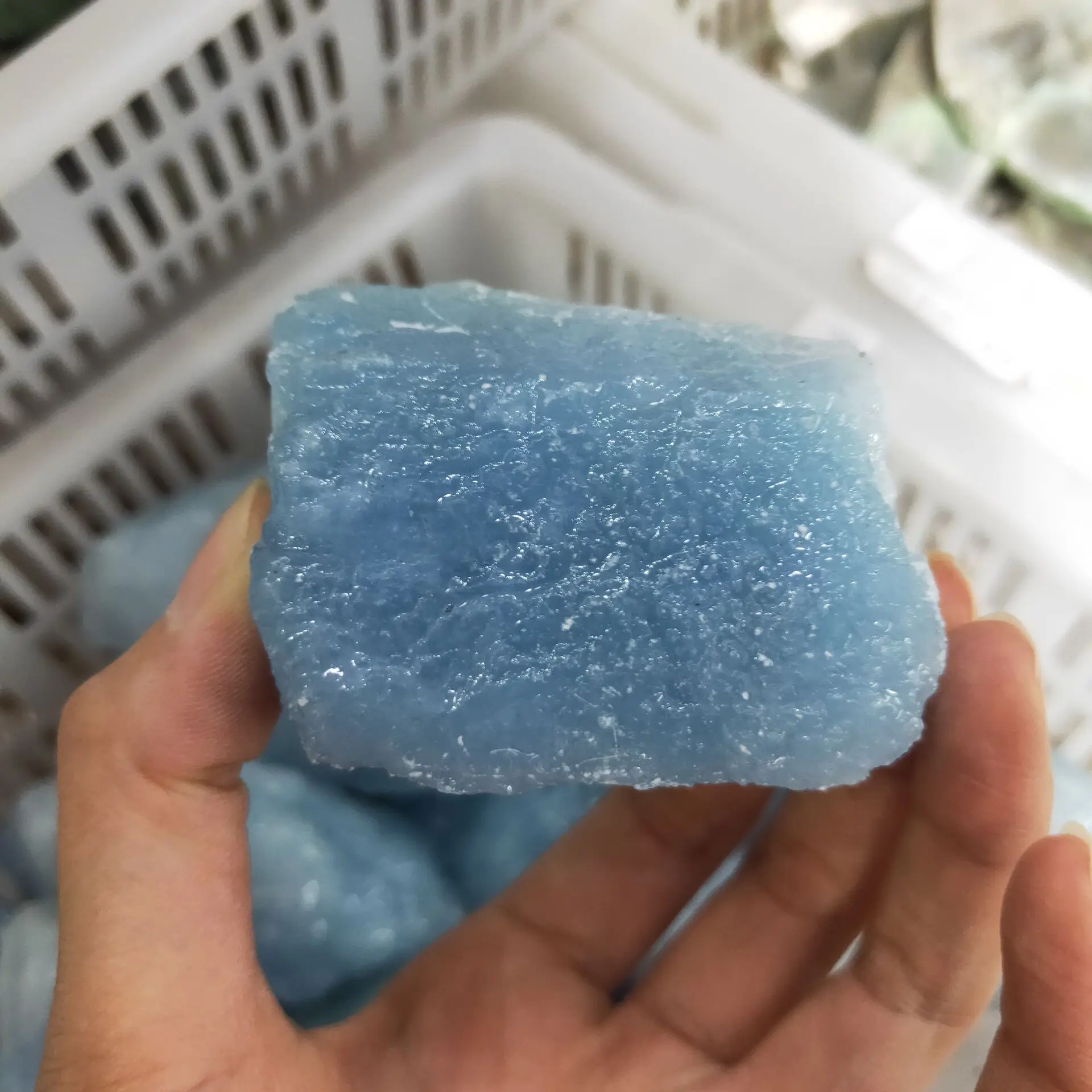 

1pc Natural Aquamarine Raw Stone Crystal Quartz Rock Collectible Mineral Specimen Healing Rough Gemstone Home Room Decoration