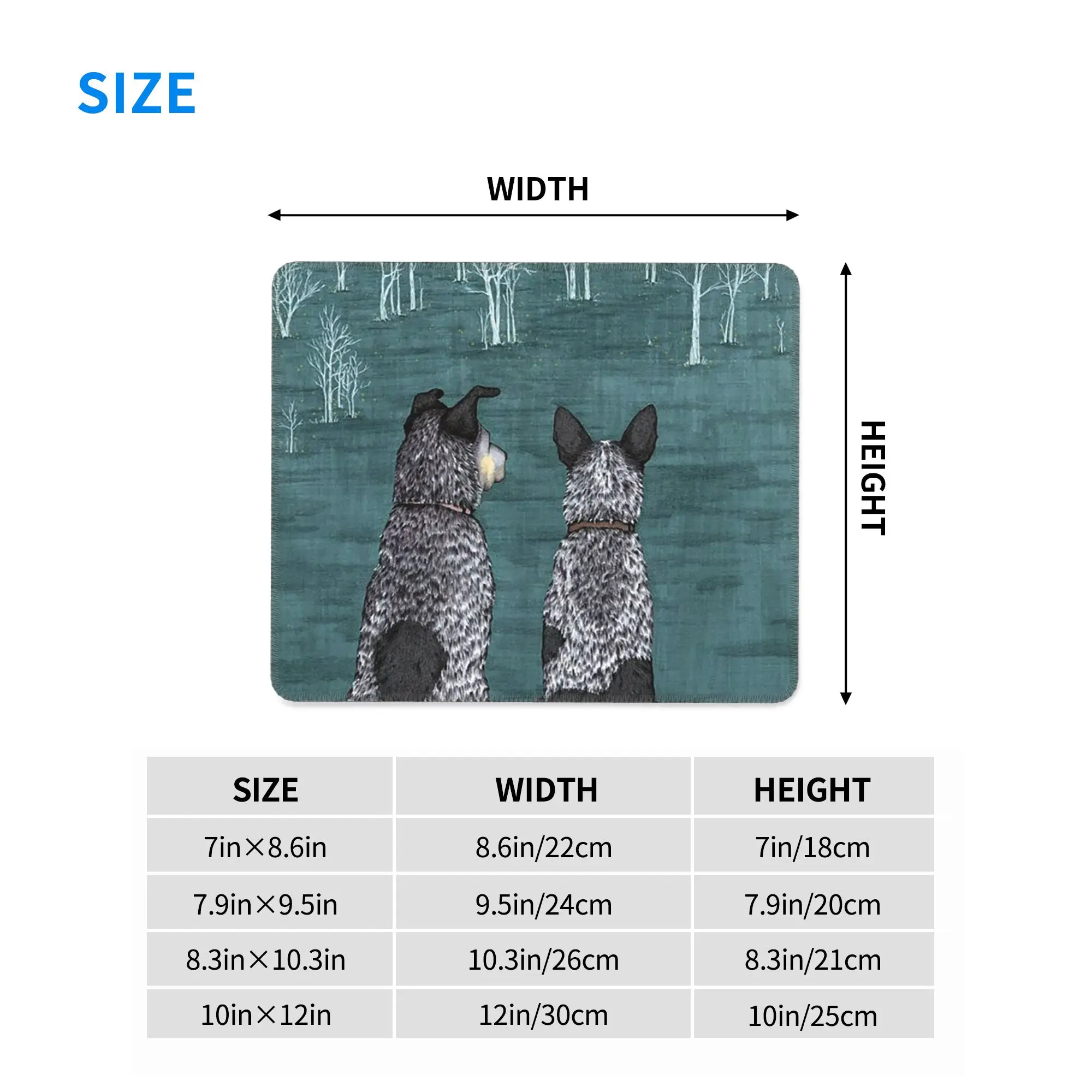 Australian Cattle Dog Blue Heeler Mouse Pad Computer Keyboard Mouse Mat Gamer PC Laptop Desk Mat Office Accessories Table Mats