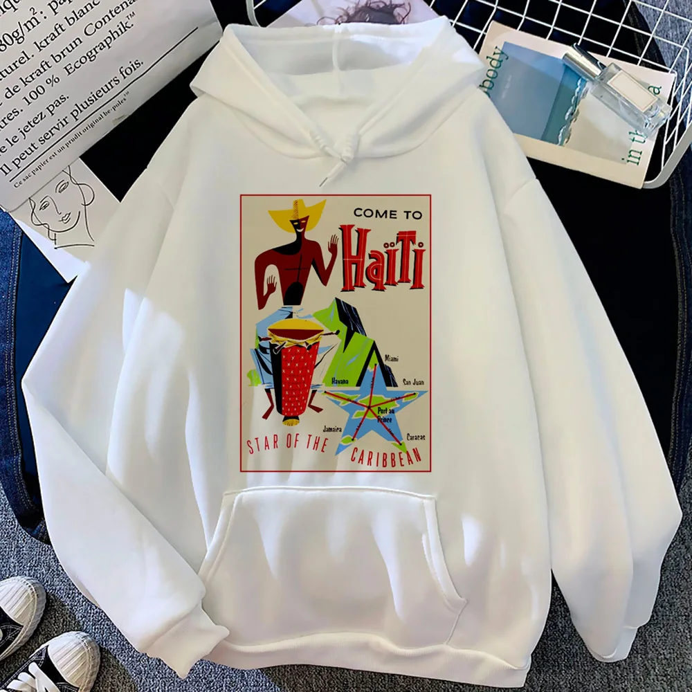 

Haiti hoodie anime comic Y2K youthful Japanese graphic female hoddie pattern comfortable