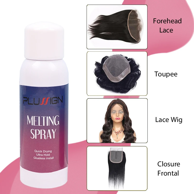 Lace Melting Spray For Front Lace Wigs For Wig Adhesives Lace Melting Spray Glue For Lace Front wig