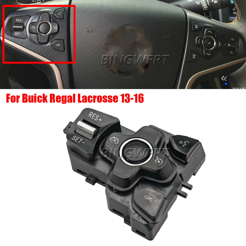 

New Multifunction Steering Wheel Button Housing Bluetooth Audio Cruise Control For Buick Regal 14-16 For Buick Lacrosse 13-15