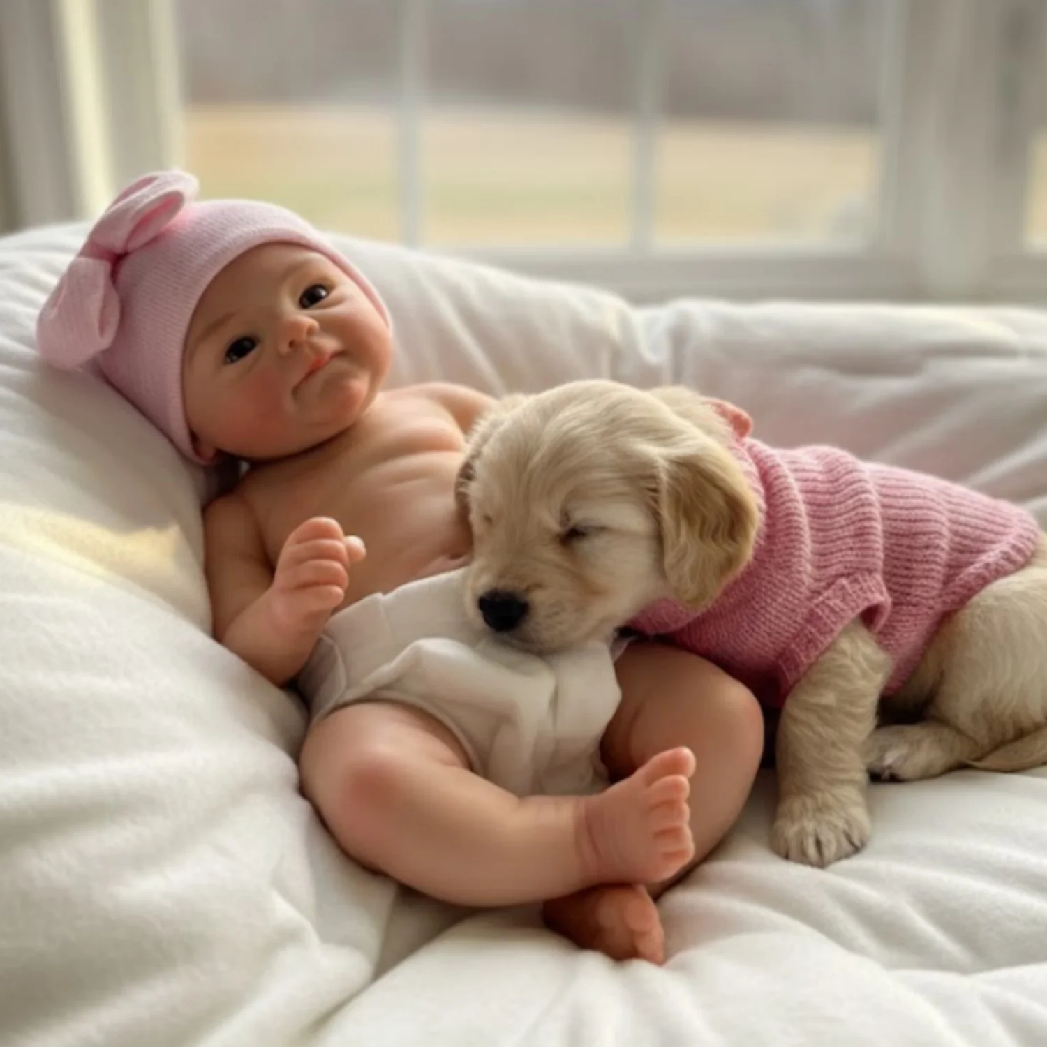 安城ドール 2セットの服付き 13インチ 開口型シリコン ココ ベベ 女の子/男の子 洗える新生児人形 おもちゃ 理想的な贈り物 シリコン製ボディ