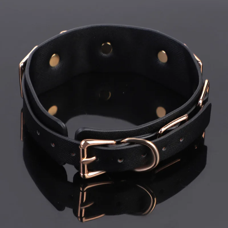 Kalung Kerah Logam untuk Wanita, Perlengkapan BDSM, Mainan Seks untuk Menggoda, Cosplay