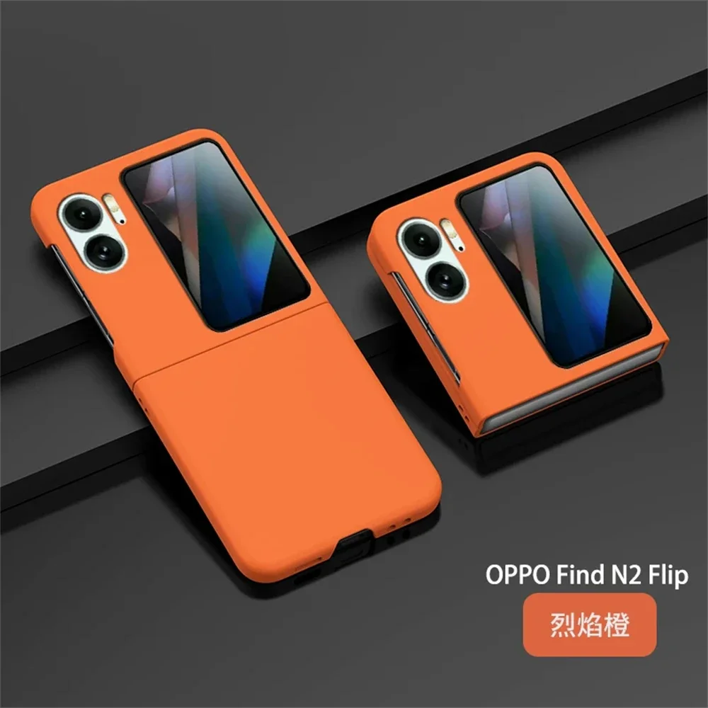 Funda para OPPO Find N2 Funda con tapa delgada mate a prueba de golpes Funda dura para OPPO Find N3 Flip Skin Feel Funda protectora colorida