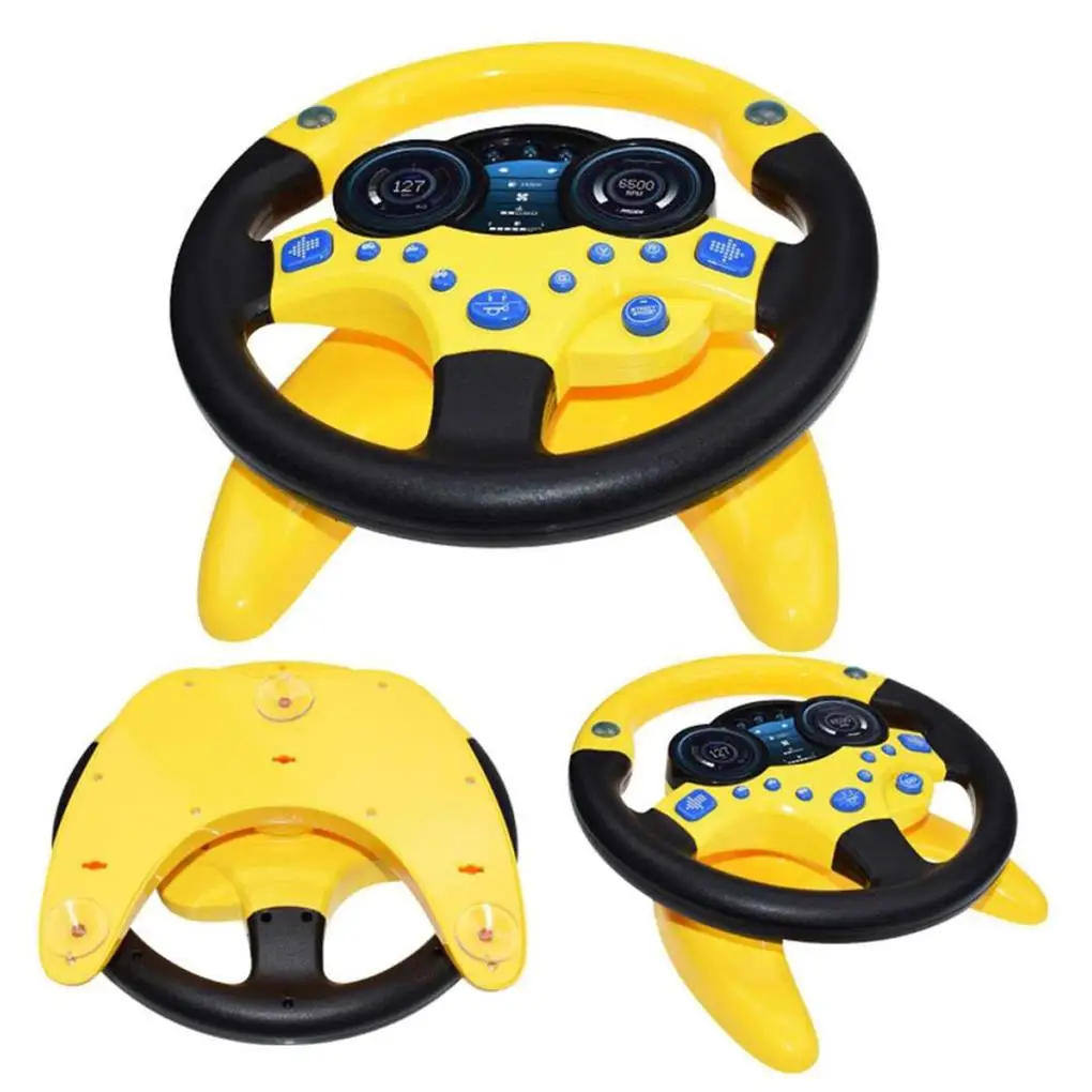 School Children Simulation Steering Wheel Early Learning Educational Electric Interactive Sounding Toy Birthday Gift