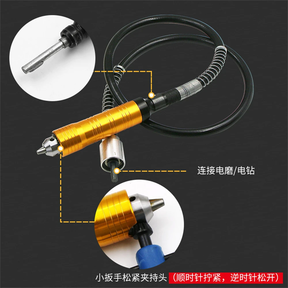 6mm Engraver Flexible Shaft Rotary Angle Grinder Tool Electric Drill Power Rotary Flex Shaft Handpiece Handle Chuck Separate