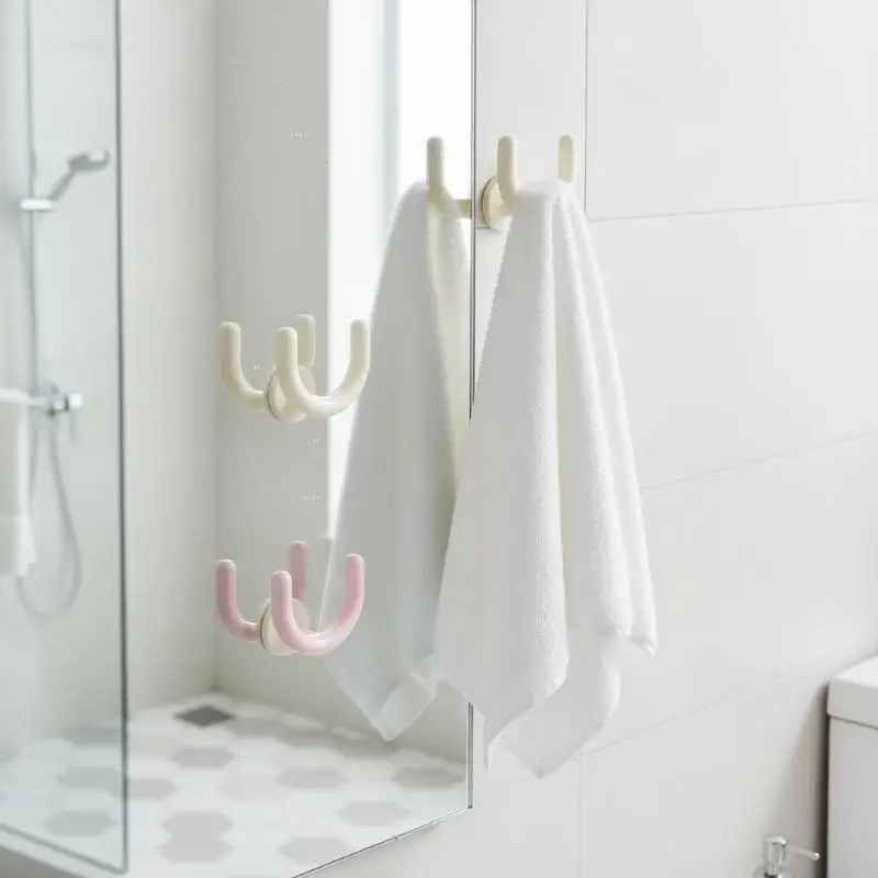Suction Cup Slipper Hanger Waterproof U-Shaped Wall Mounted Storage Rack for Bathroom Shower Housewarming Gift