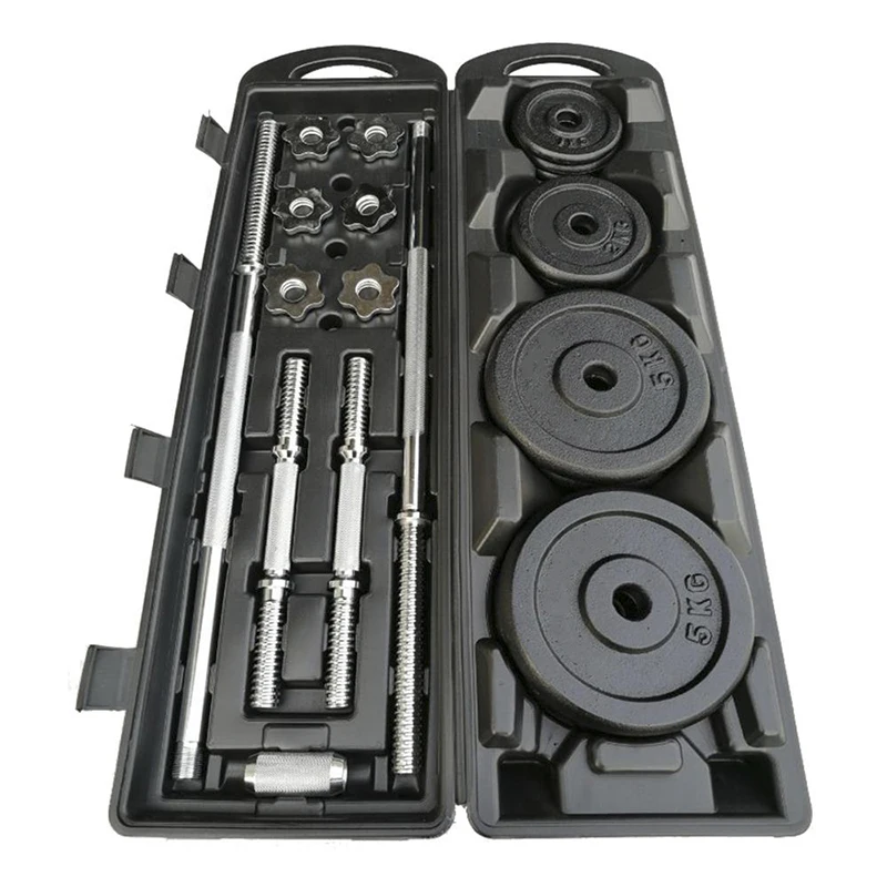 

Weight Lifting Adjustable Competition Fitness 50kg Chromed Dumbbell Set