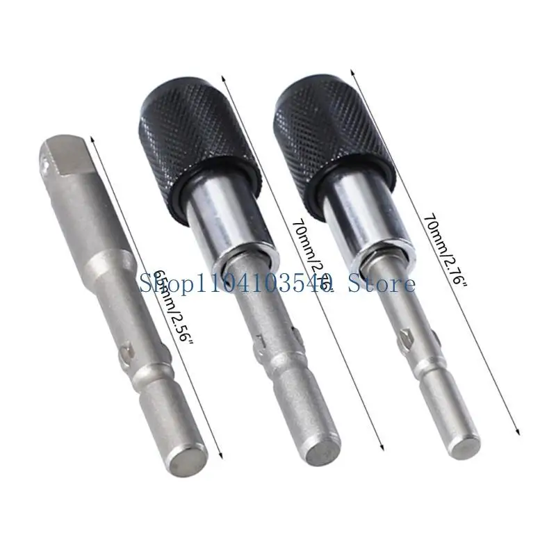 02DC 퀵 릴리스 자기 드라이버 확장 세트 세트 801/802 자체 잠금 시스템 및 스테인리스 스틸 소켓이있는 배치 헤드