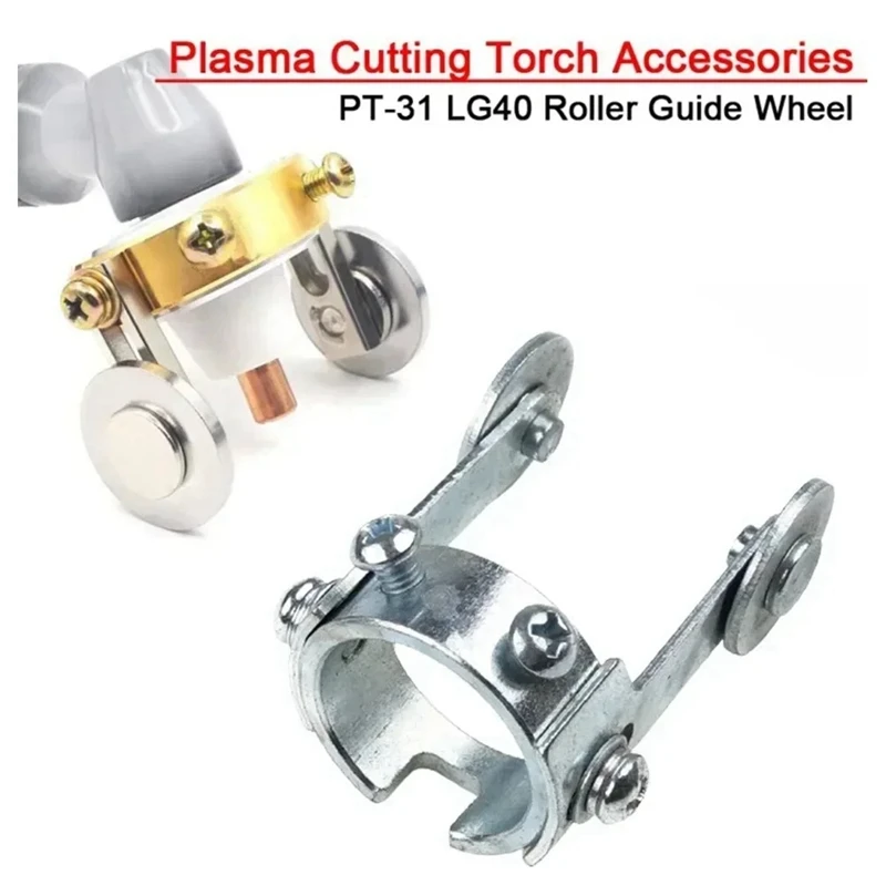 ABAE-2Pc PT-31 -40 Roda Panduan Rol Pemotong Plasma Obor Pemotong Aksesori Las Obor Pemotong Plasma Pengolahan Logam