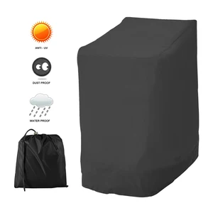 パラグラフ積み重ね可能なパティオチェアカバー防水屋外庭の家具カバー普遍的なカバー安い交換 8ベストセールス防水椅子カバー-5