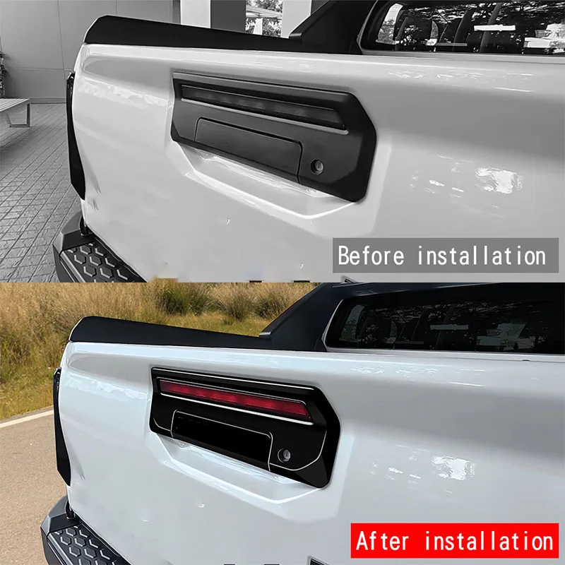 For Toyota Hilux AN220 2026 2027 Tailgate handle and door bowl decorative sticker made of ABS material for exterior modification