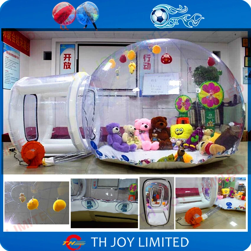 Free Air Shipping 3m/4m/5m Transparent Inflatable Bubble Tent Bubble Lawn Camping Marquee Bounce House for Sale