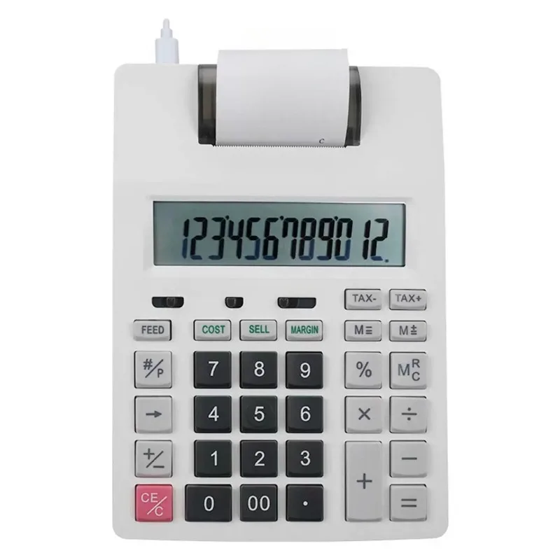 Printing Calculator Ink Wheel Monochrome Printing Machine
