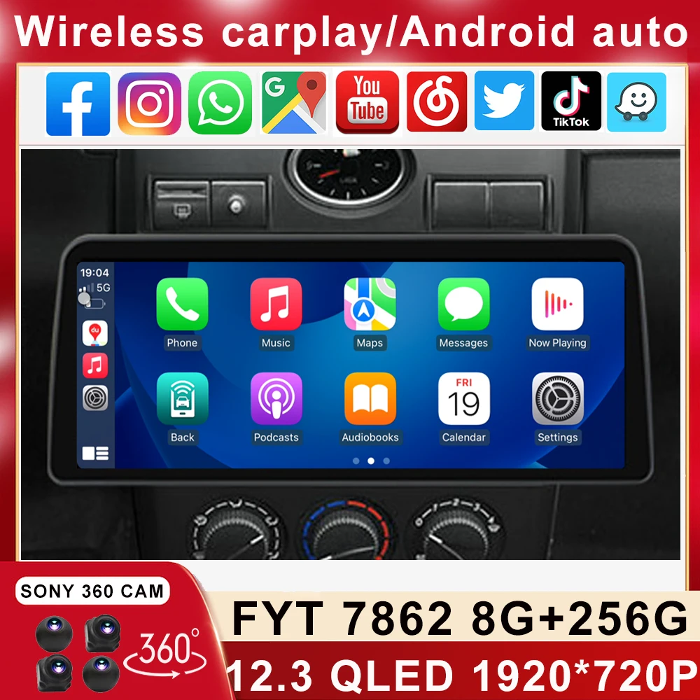 

12.3“ 4G 1920*720 QLED For Lada Priora 2007-2013 Android Car Stereo Multimedia Video Player Carplay GPS Auto 8+128G WIFI GPS