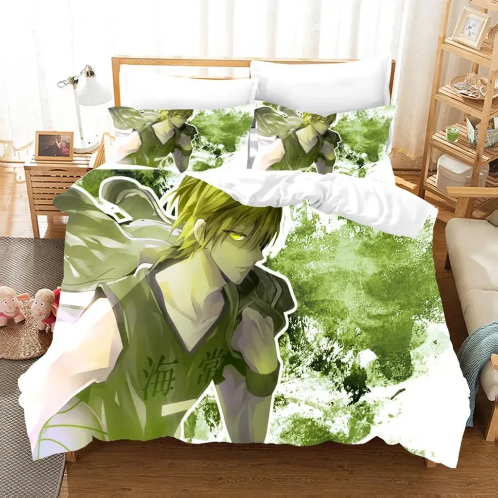 

New Anime Kuroko's Basketball 2_3pcs Bedding Set Boys Girls Twin Queen Size Duvet Cover Pillowcase Bed Kids Adult Home Textiles