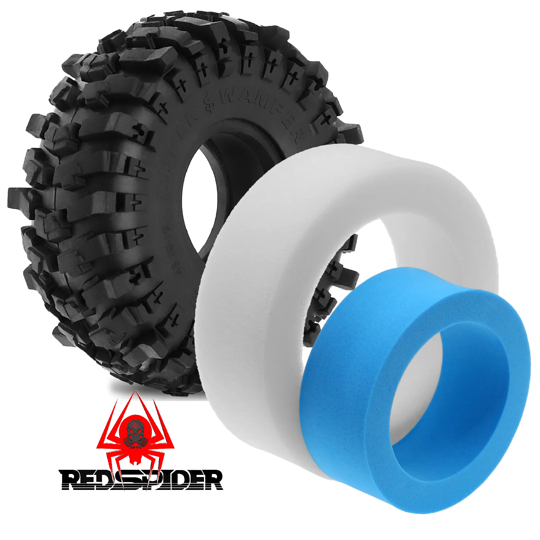 4Pcs 118Mm Wheel Tires With EVA Dual Stage Foam Insert For 1/10 RC Crawler Truck Wheel Tyre AXIAL SCX10 WRAITH