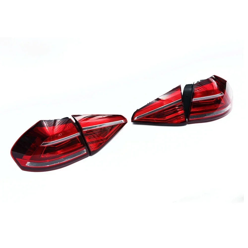 Factory Directly Supply Exterior Accessories Red Led Rear Lights Car Tail Lamp For Passat 16LED