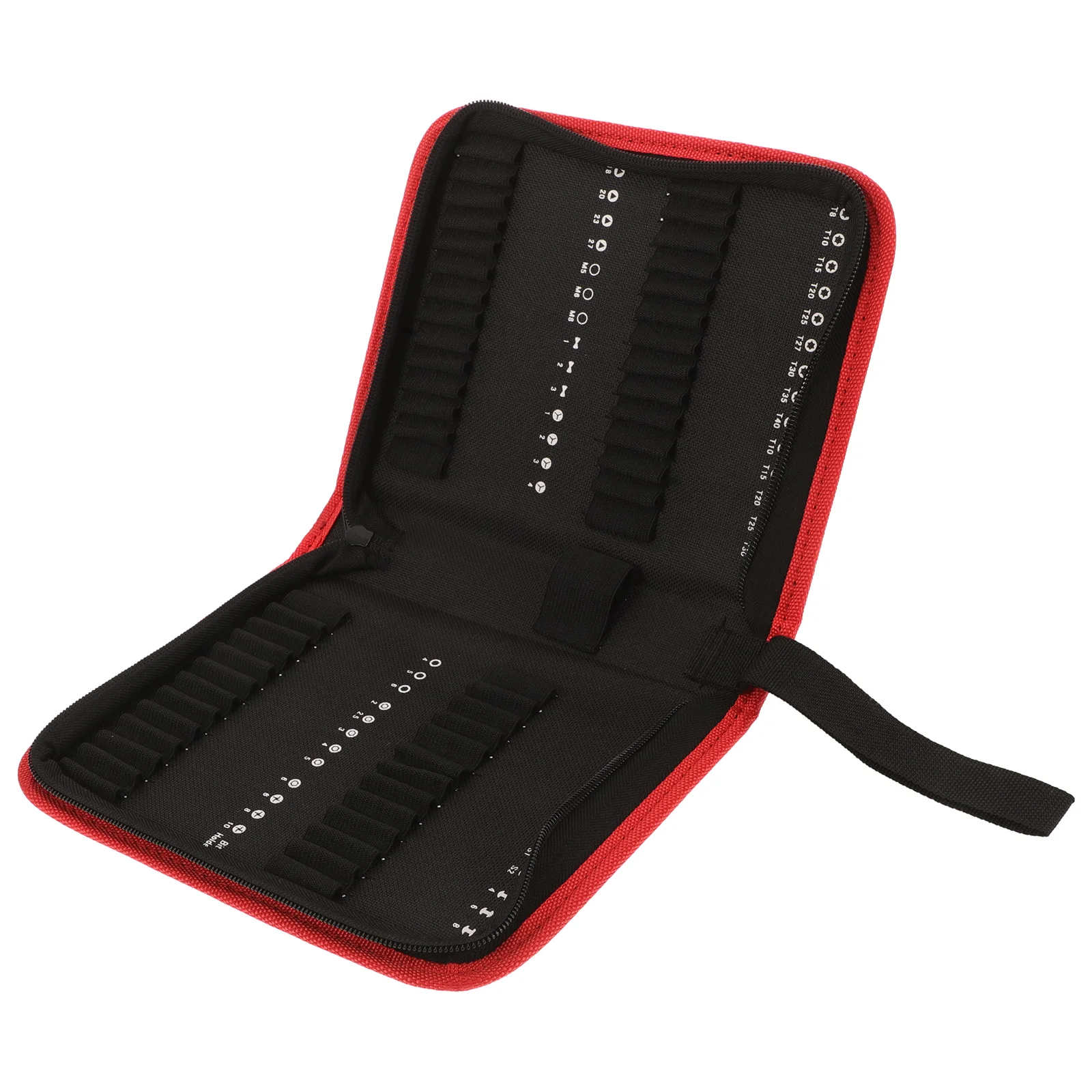 Pocket Organizer Batch Storage Bag Small Tool Kit Zipper Pouch First Folder Case Black